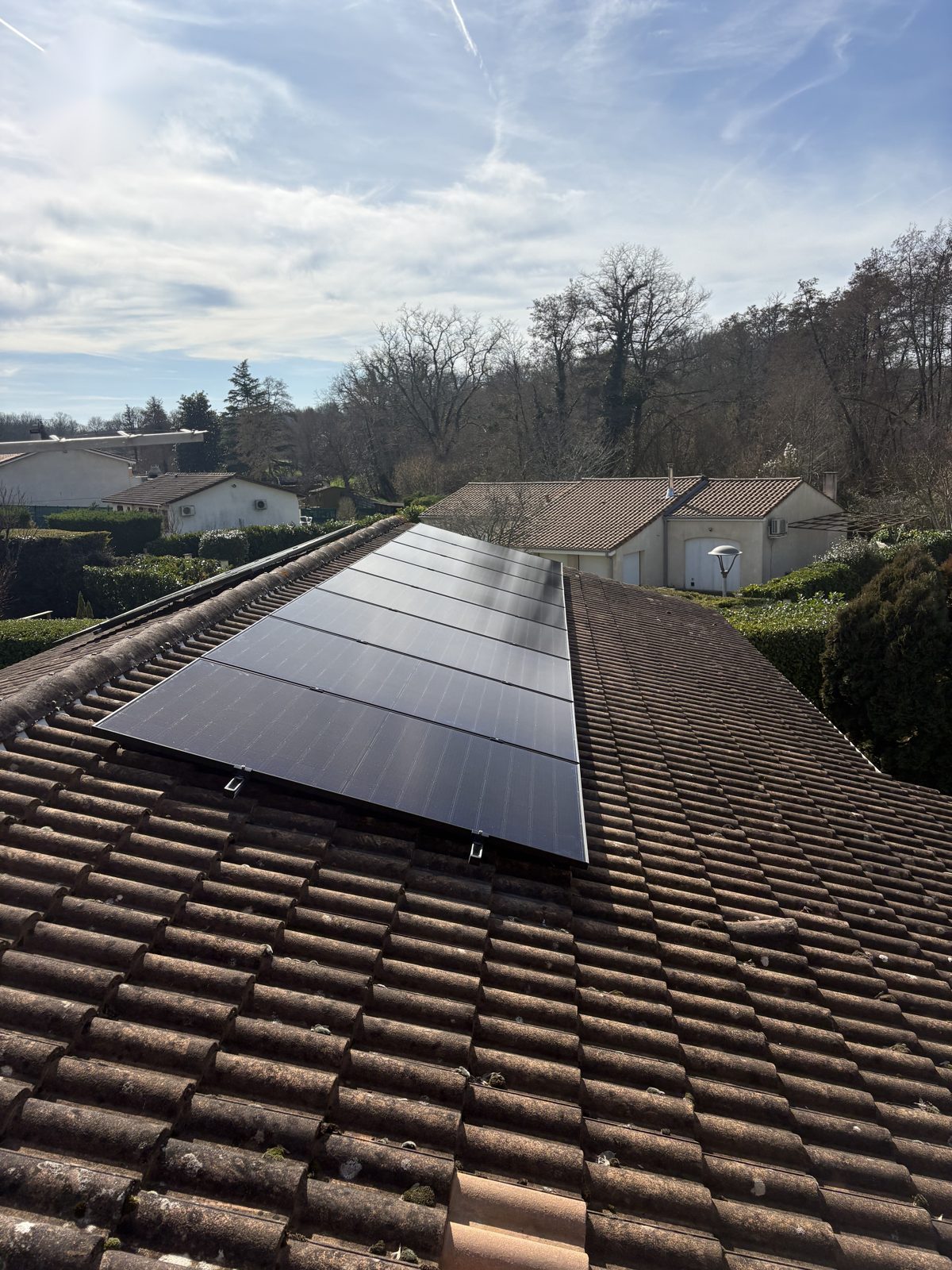 Installation photovoltaïque sur maison individuelle